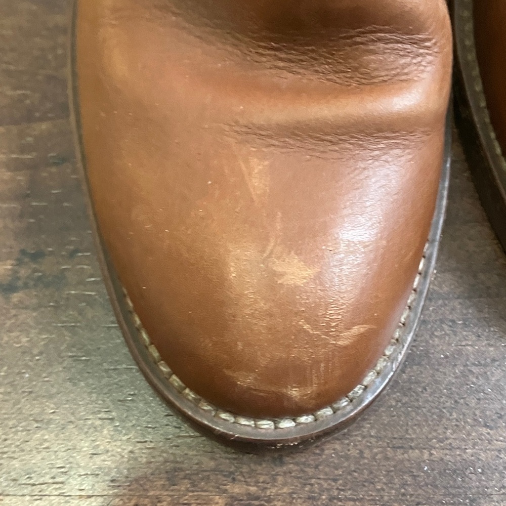 J. Crew Parker leather ankle boots in cognac size 6 - Picture 3 of 14
